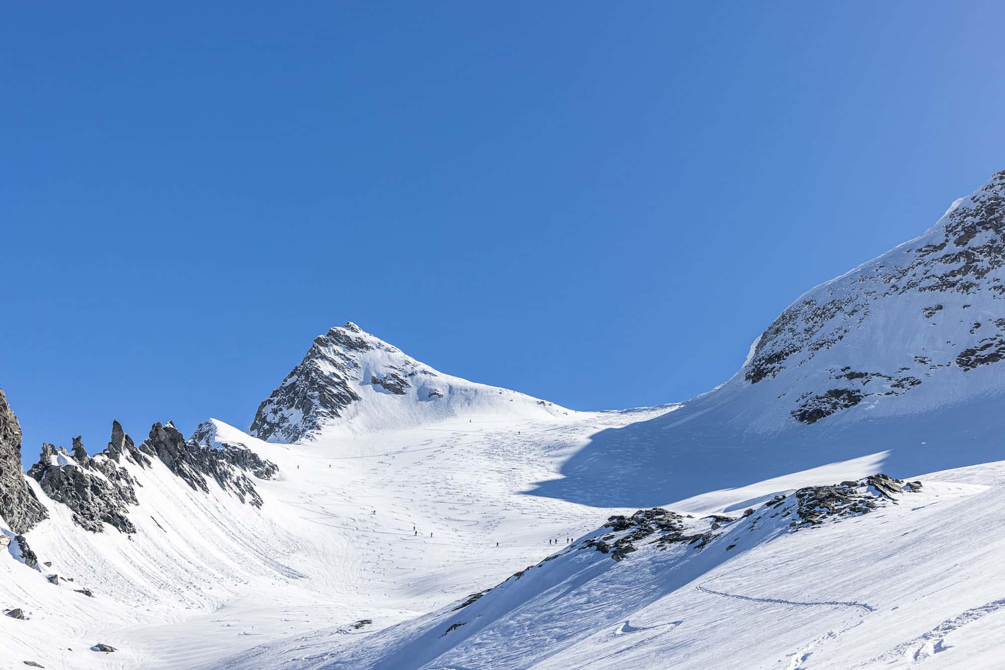 Ascent to the Breithorn Pass