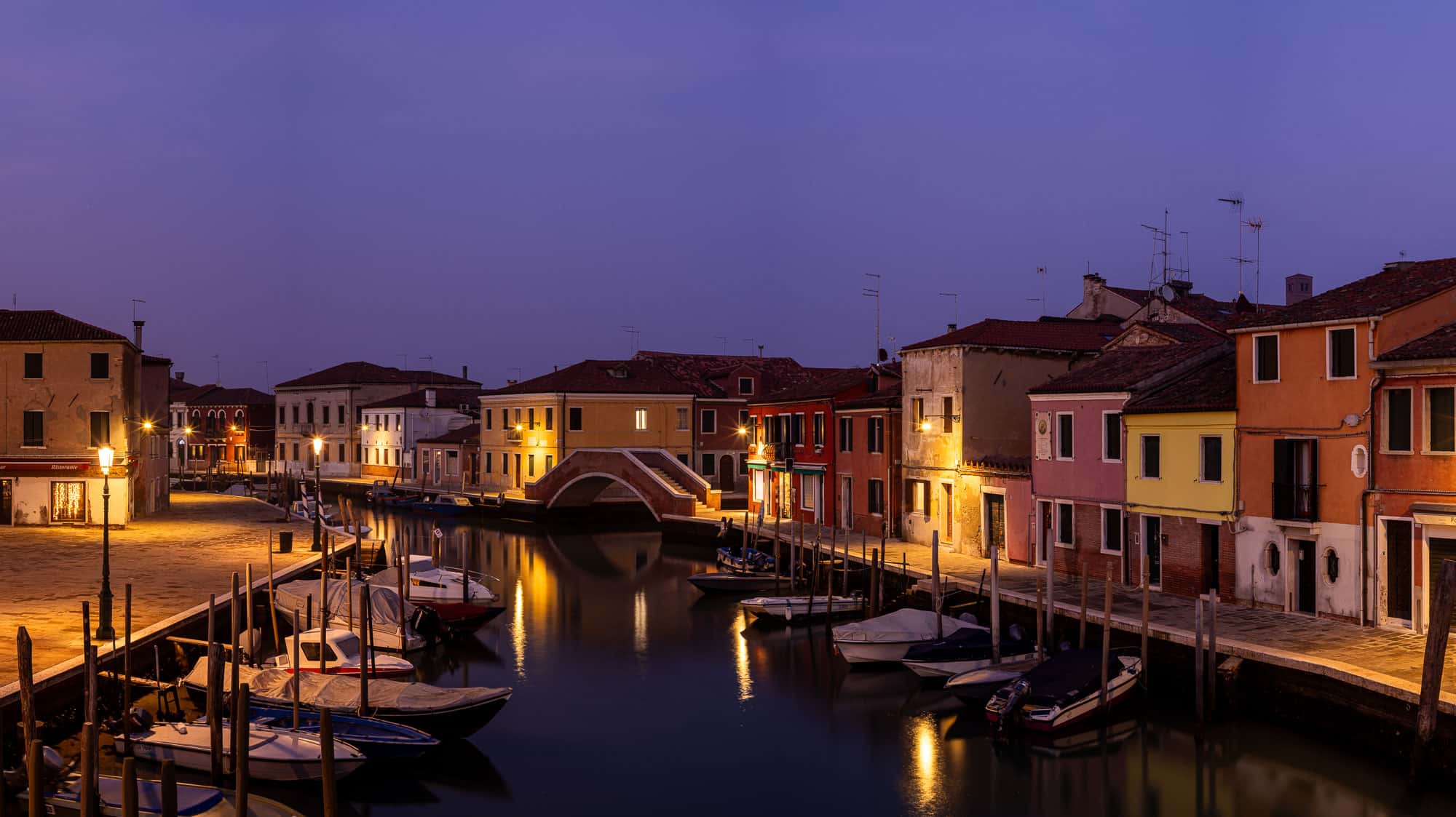 Quiet Murano during the Christmas season