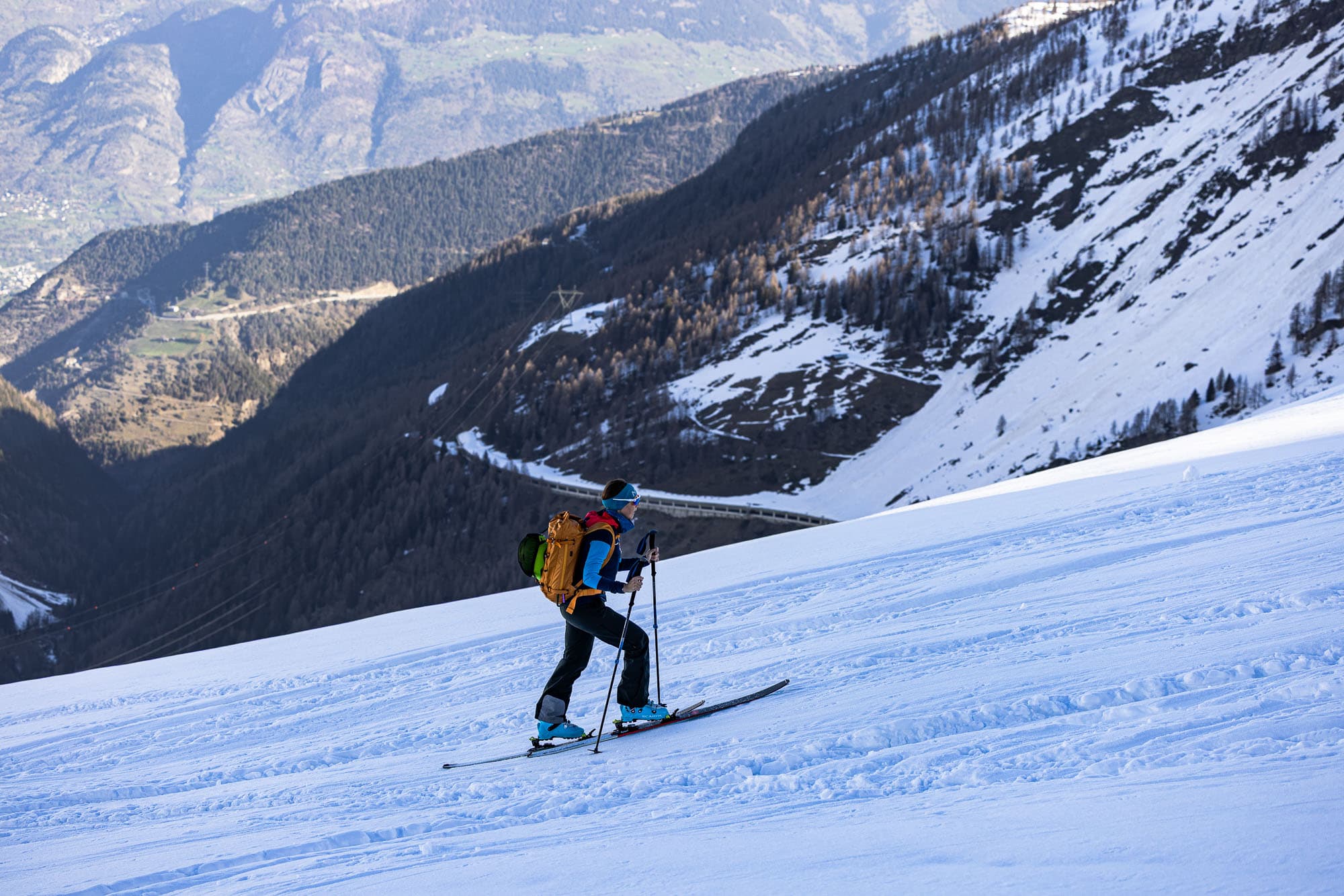 Ascent above the Simplon Pass road