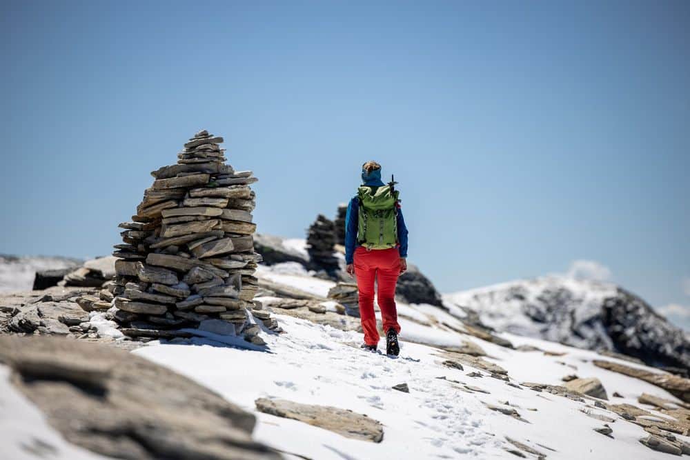 Alpine hike to the Pizzo Cassinello.