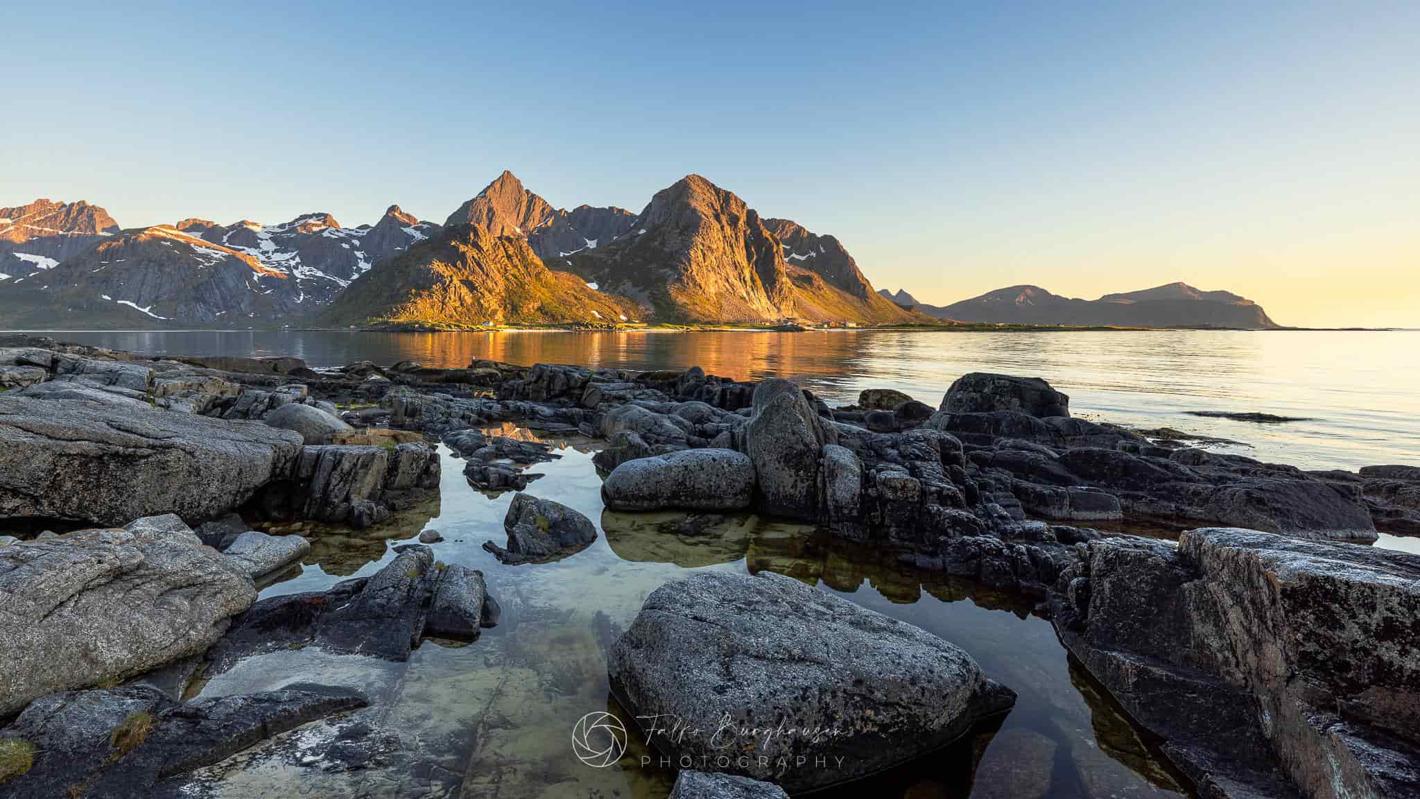 The golden light of the Lofoten